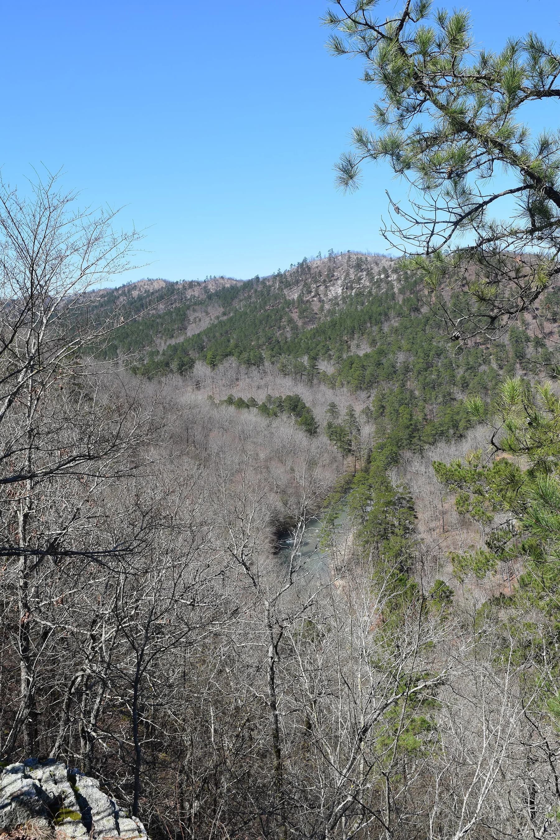 Ouachita Mountains above the Little Missouri River in Arkansas