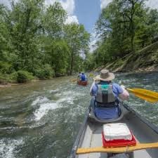Kayaking on the Caddo River near Glenwood Arkansas